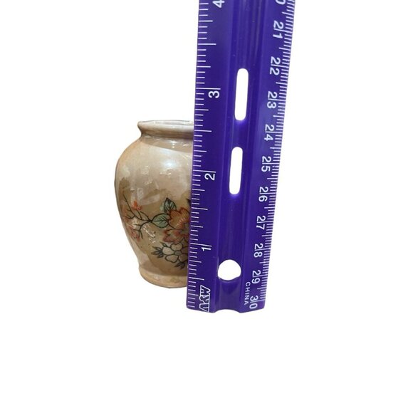 Vintage Hand-Painted Floral & Birds Mini Porcelain Vase Made In Occupied Japan - Picture 9 of 9